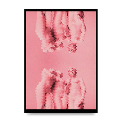 Ripple Statues Pink Trippy Wall Art - unframed print