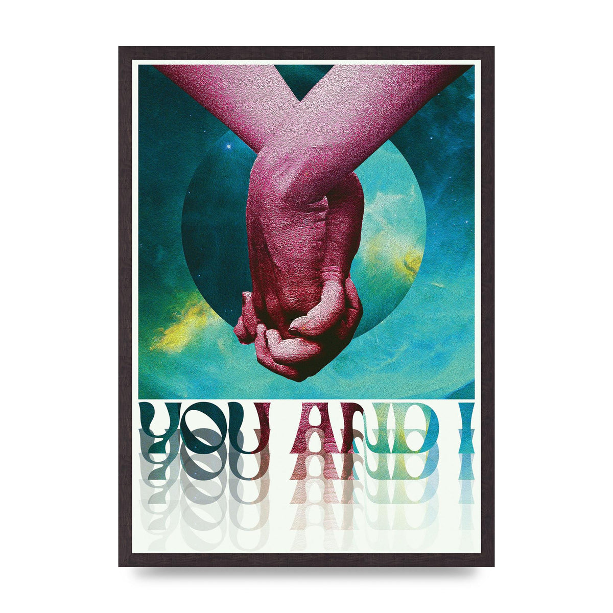 You And I Lofi Tropical Art For The Home - A2 framed