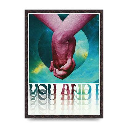 You And I Lofi Tropical Art For The Home - A2 framed