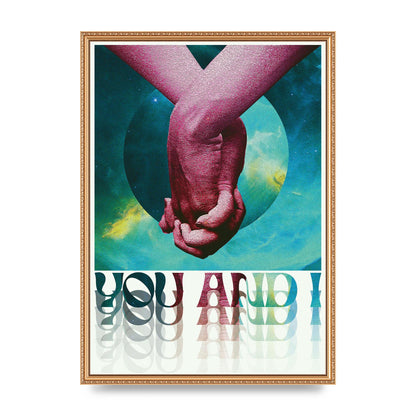 You And I Lofi Tropical Art For The Home - A2 framed
