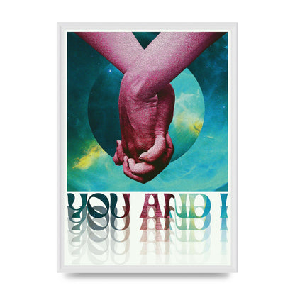 You And I Lofi Tropical Art For The Home - A2 framed