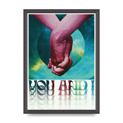 You And I Lofi Tropical Art For The Home - A3 framed