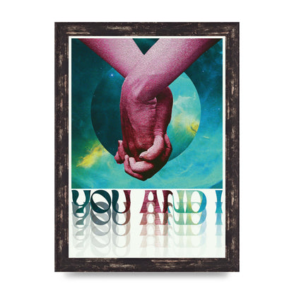 You And I Lofi Tropical Art For The Home - A4 framed