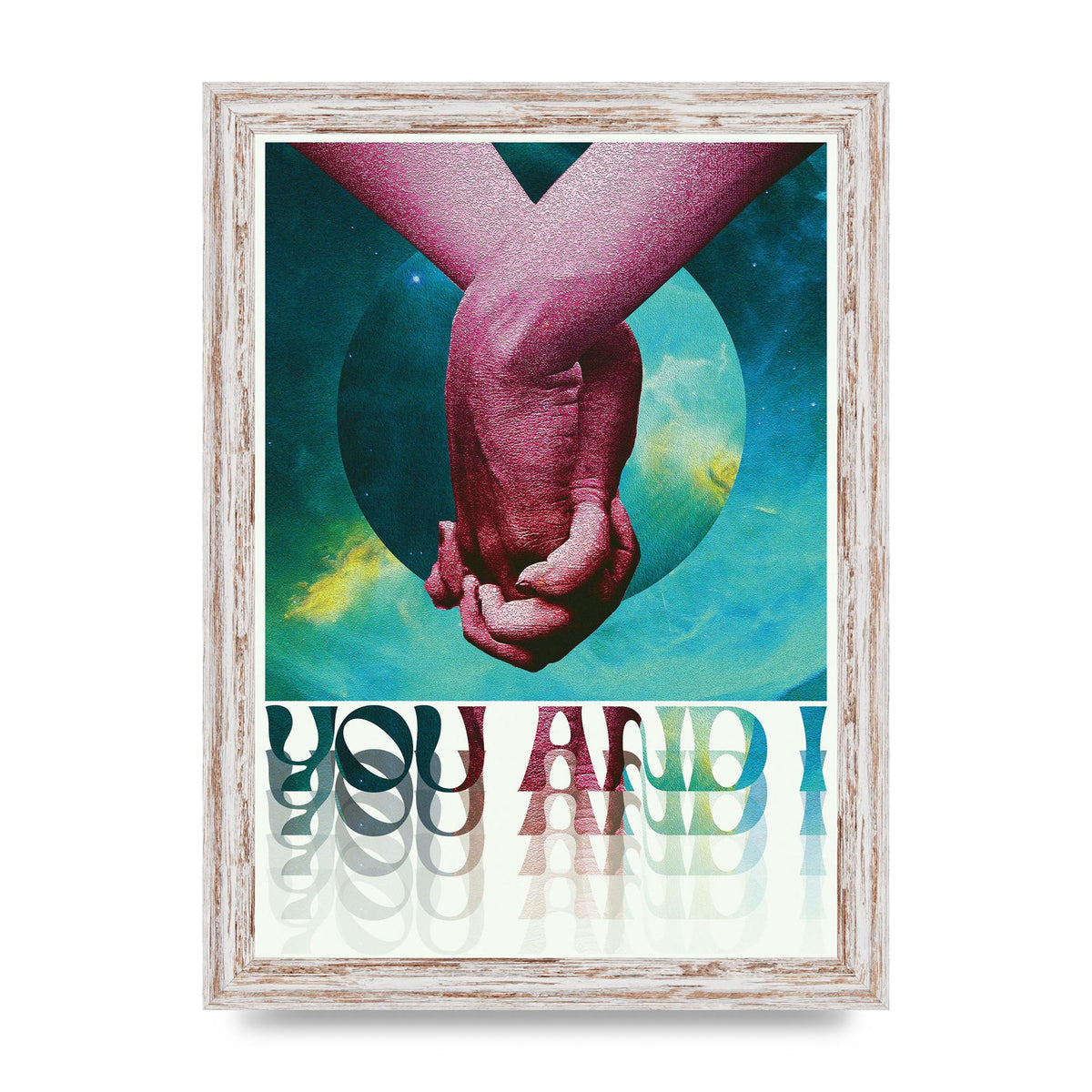You And I Lofi Tropical Art For The Home - A4 framed
