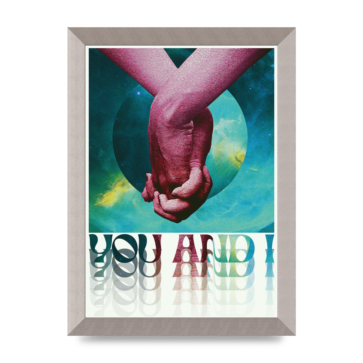You And I Lofi Tropical Art For The Home - A4 framed