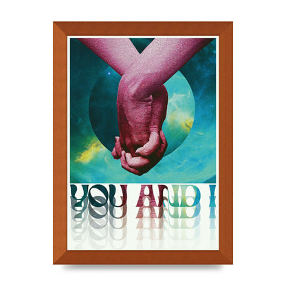 You And I Lofi Tropical Art For The Home - A4 framed
