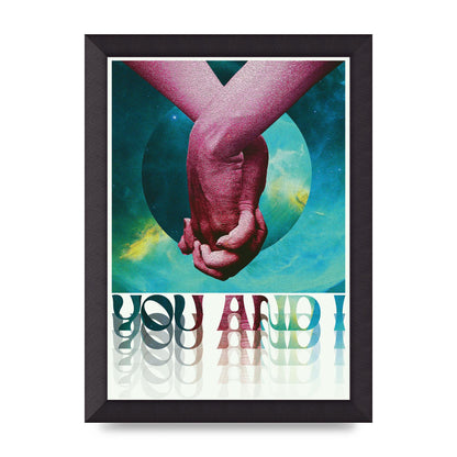 You And I Lofi Tropical Art For The Home - A4 framed