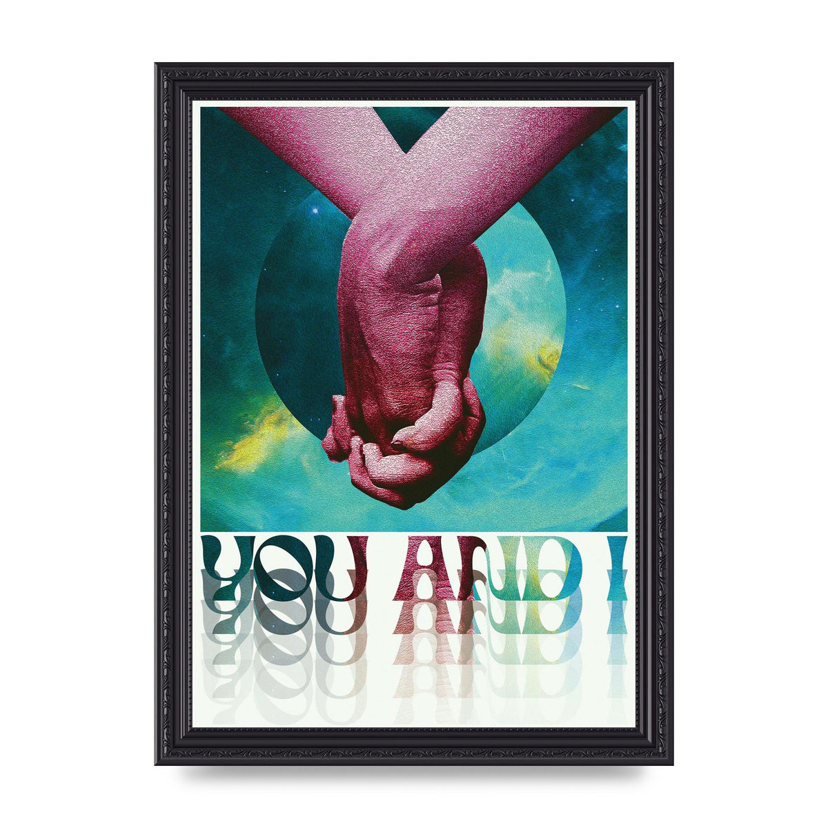 You And I Lofi Tropical Art For The Home - A4 framed