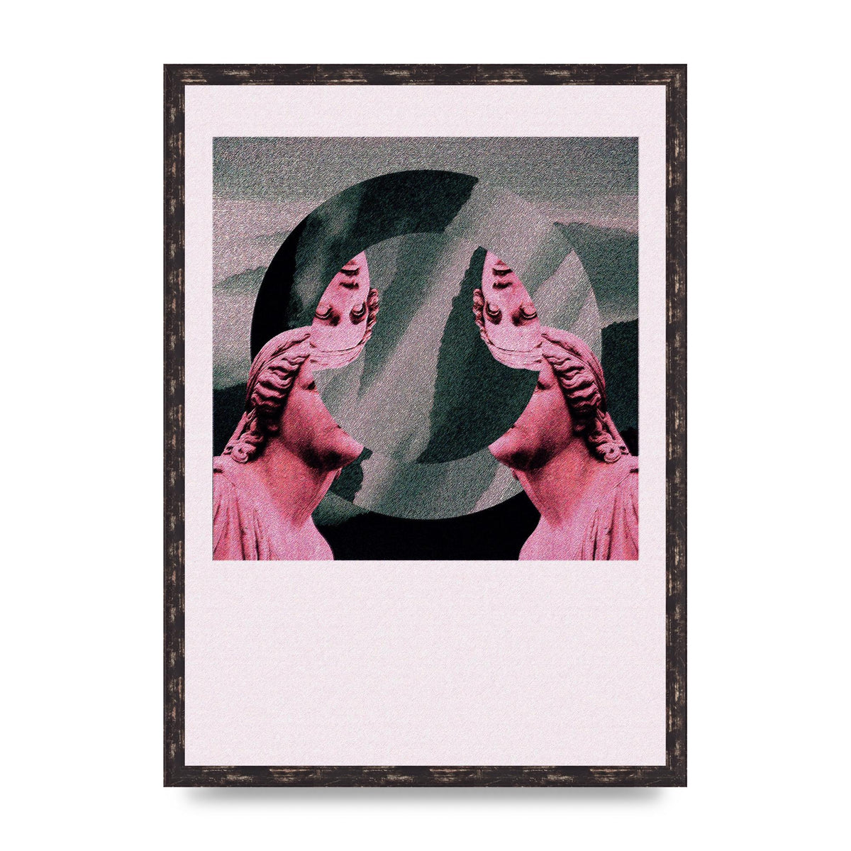 Abstract Lofi Statue Wall Art - A2 framed