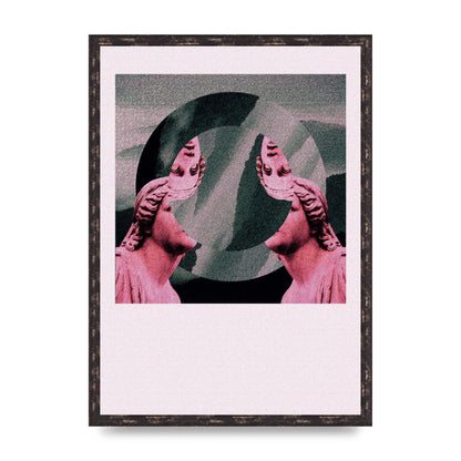 Abstract Lofi Statue Wall Art - A2 framed