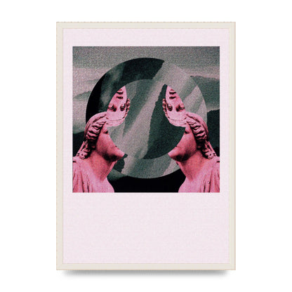 Abstract Lofi Statue Wall Art - A2 framed