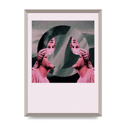 Abstract Lofi Statue Wall Art - A2 framed