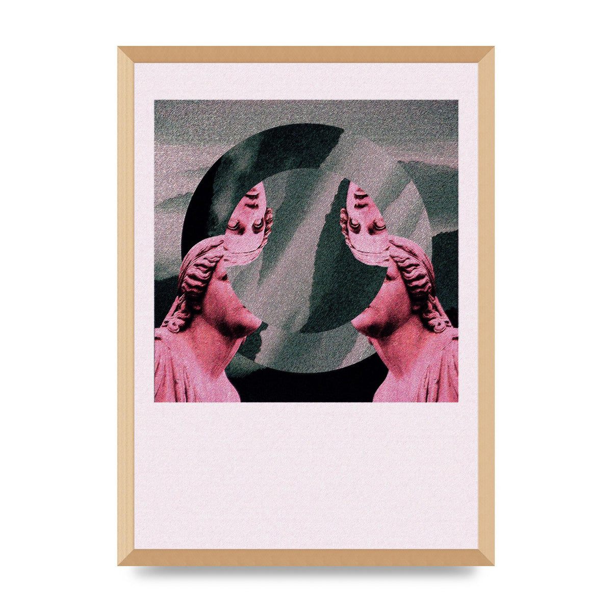 Abstract Lofi Statue Wall Art - A2 framed