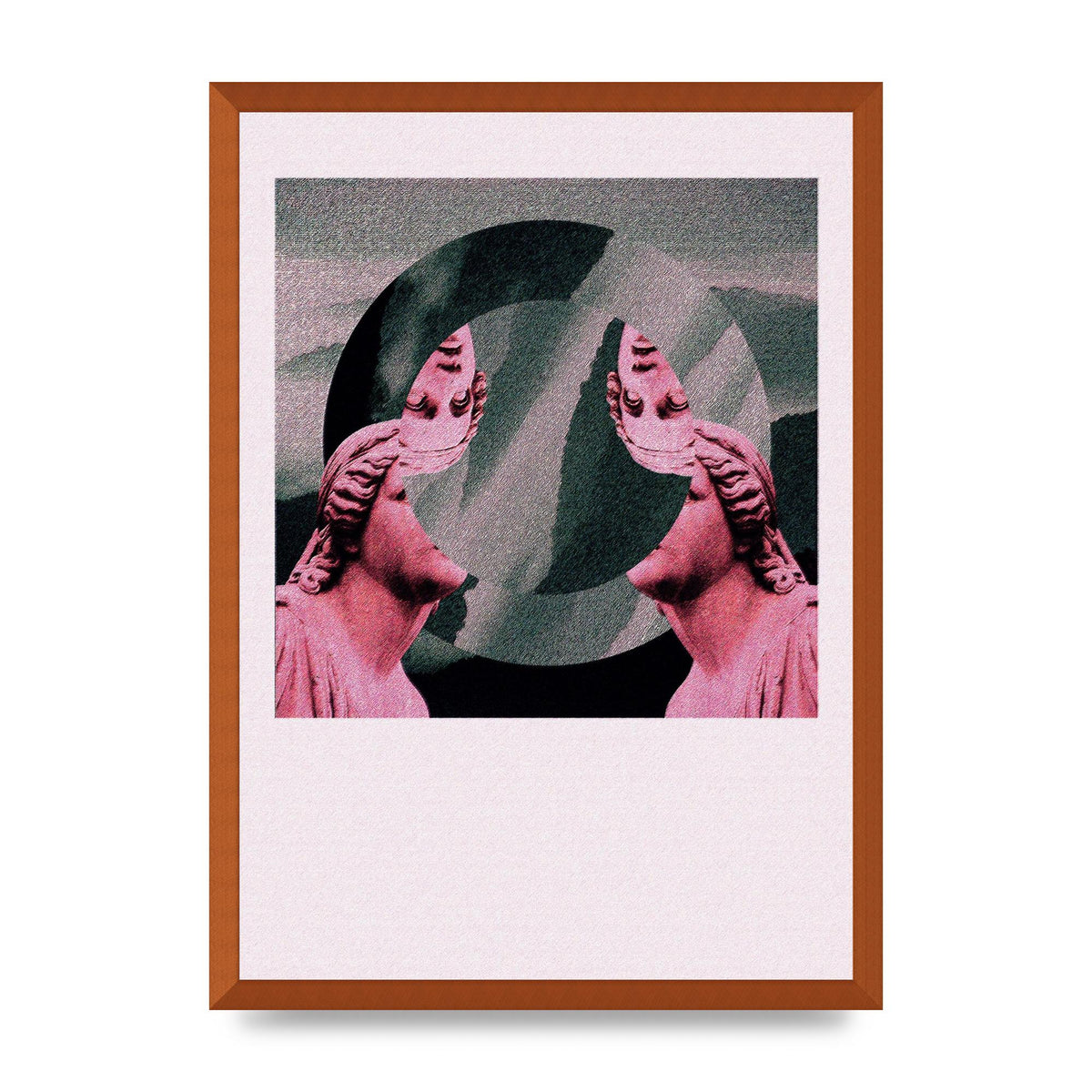 Abstract Lofi Statue Wall Art - A2 framed