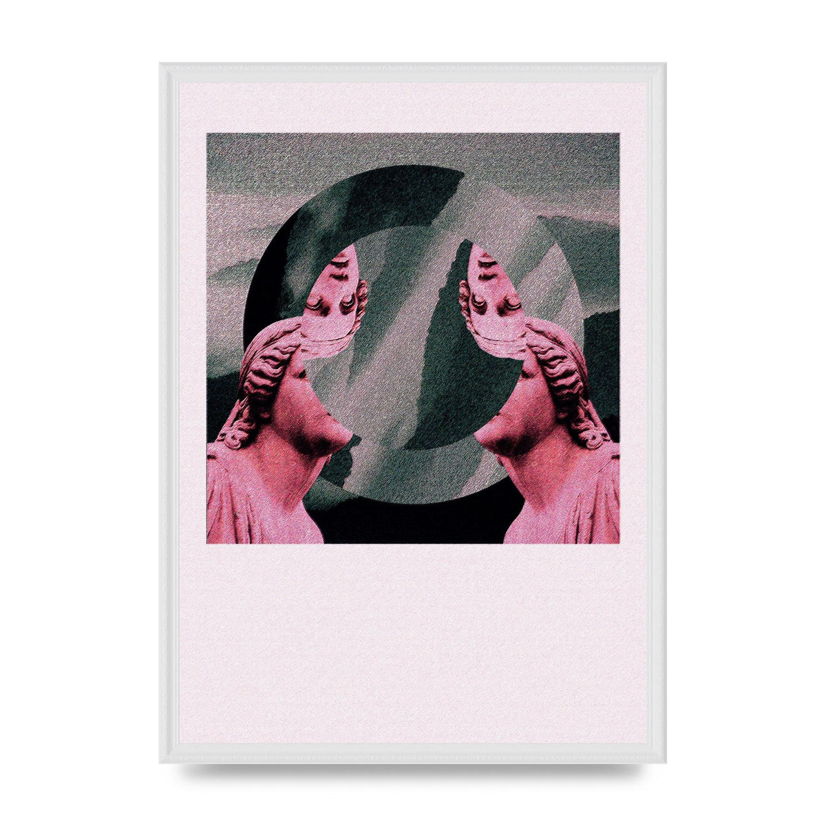 Abstract Lofi Statue Wall Art - A2 framed