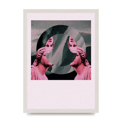 Abstract Lofi Statue Wall Art - A3 framed
