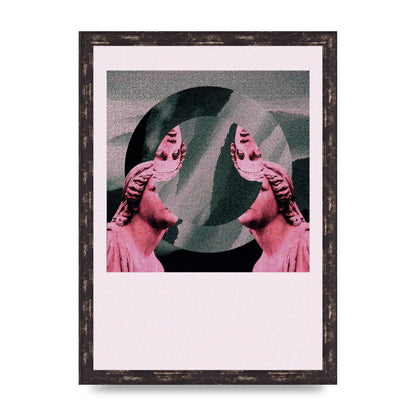 Abstract Lofi Statue Wall Art - A3 framed