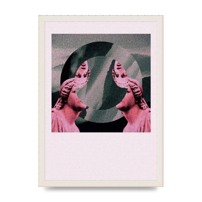 Abstract Lofi Statue Wall Art - A3 framed
