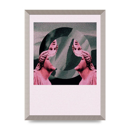 Abstract Lofi Statue Wall Art - A3 framed