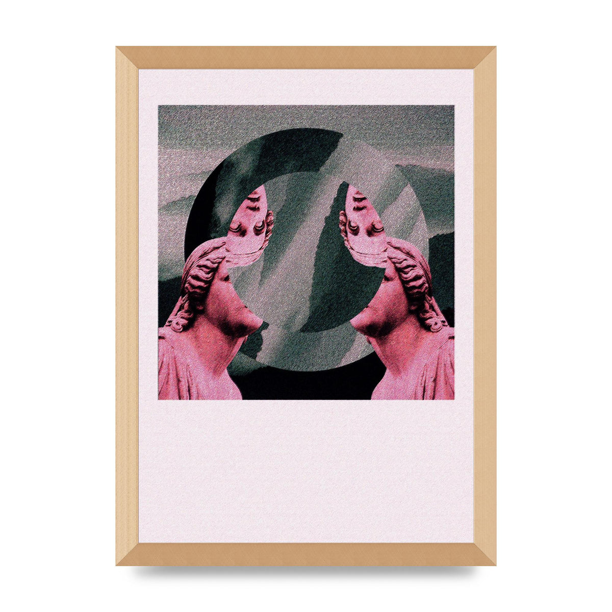 Abstract Lofi Statue Wall Art - A3 framed