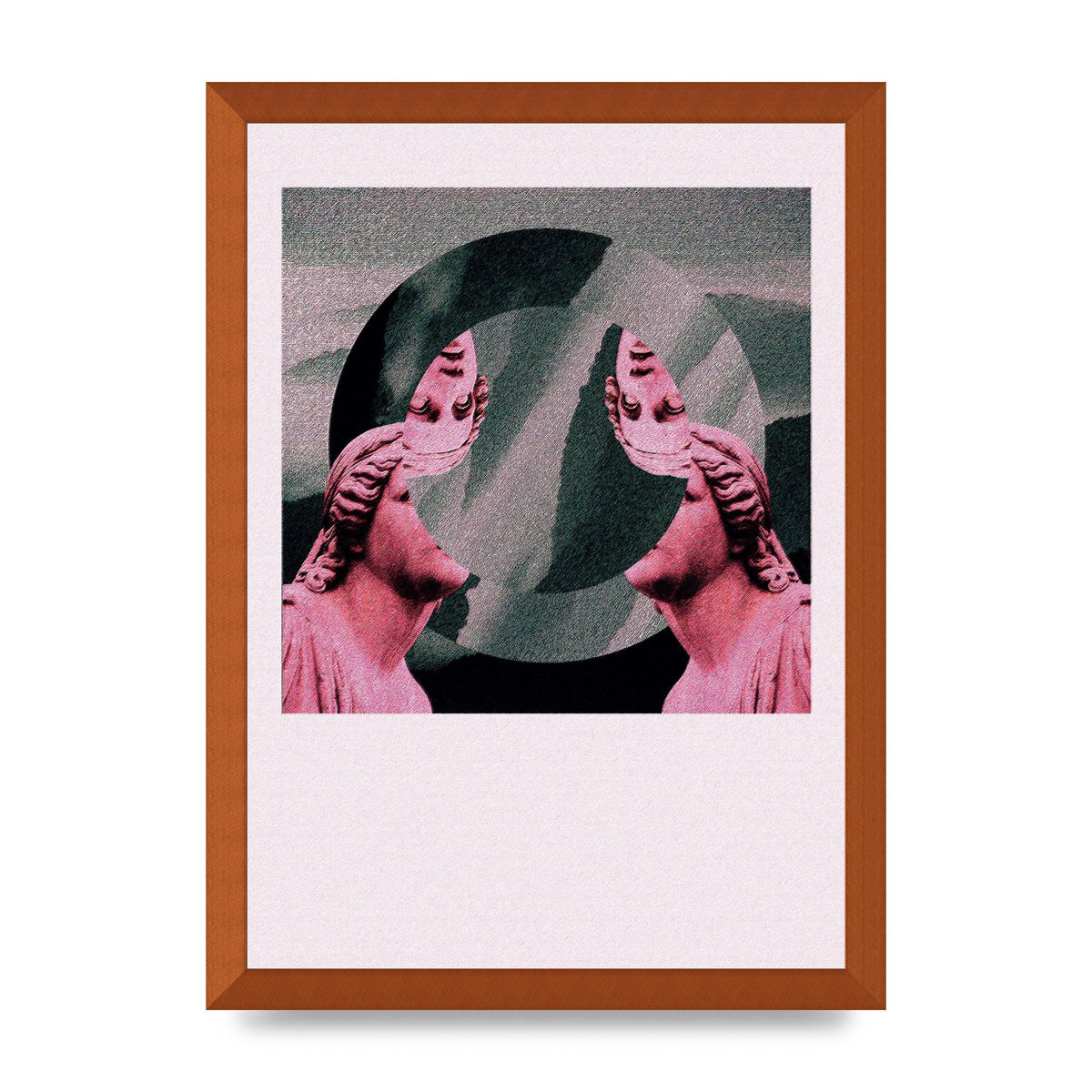 Abstract Lofi Statue Wall Art - A3 framed