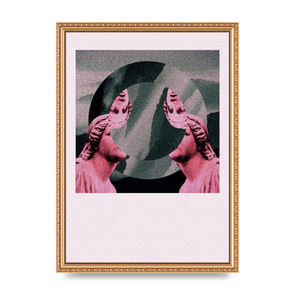 Abstract Lofi Statue Wall Art - A3 framed
