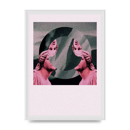 Abstract Lofi Statue Wall Art - A3 framed