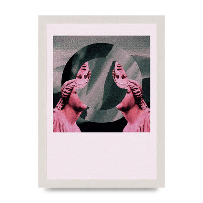 Abstract Lofi Statue Wall Art - A4 framed