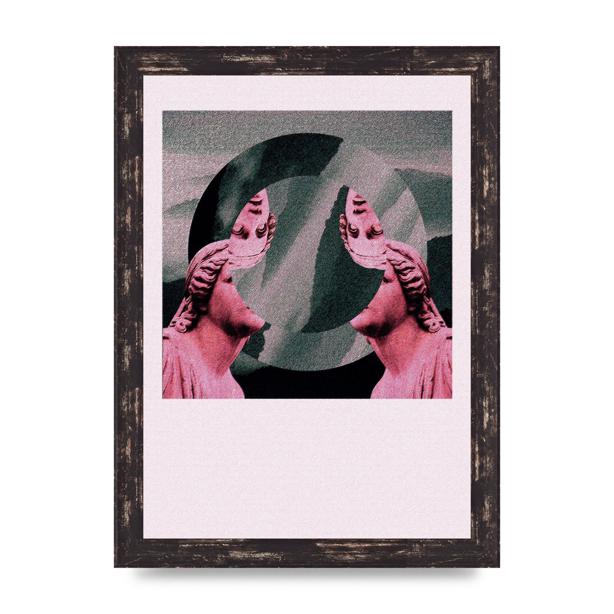 Abstract Lofi Statue Wall Art - A4 framed