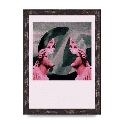 Abstract Lofi Statue Wall Art - A4 framed