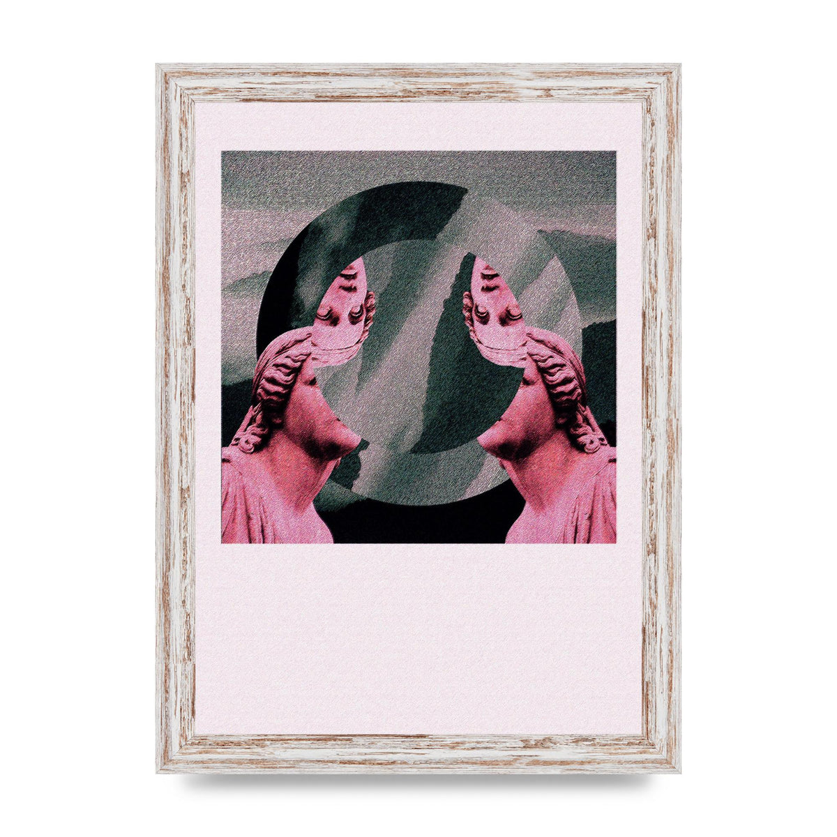 Abstract Lofi Statue Wall Art - A4 framed