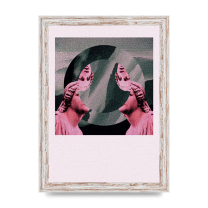 Abstract Lofi Statue Wall Art - A4 framed