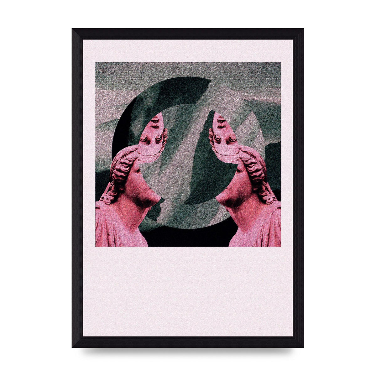 Abstract Lofi Statue Wall Art - A4 framed