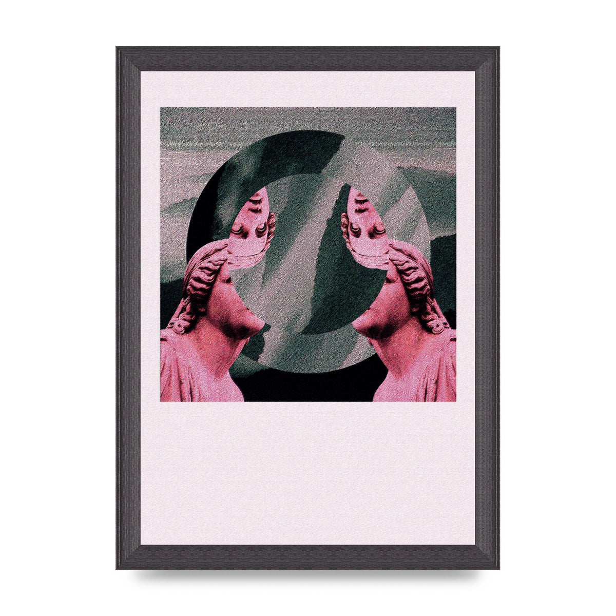 Abstract Lofi Statue Wall Art - A4 framed