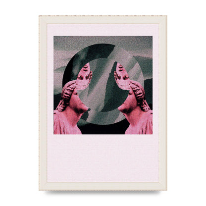 Abstract Lofi Statue Wall Art - A4 framed