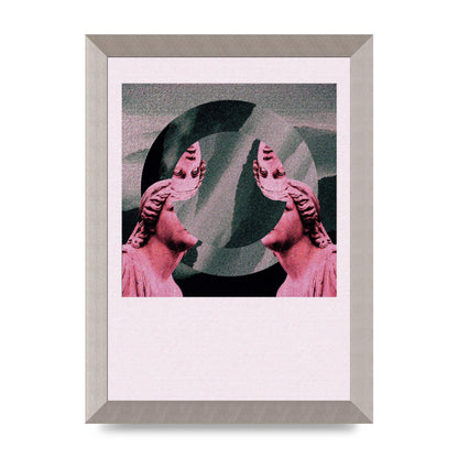 Abstract Lofi Statue Wall Art - A4 framed