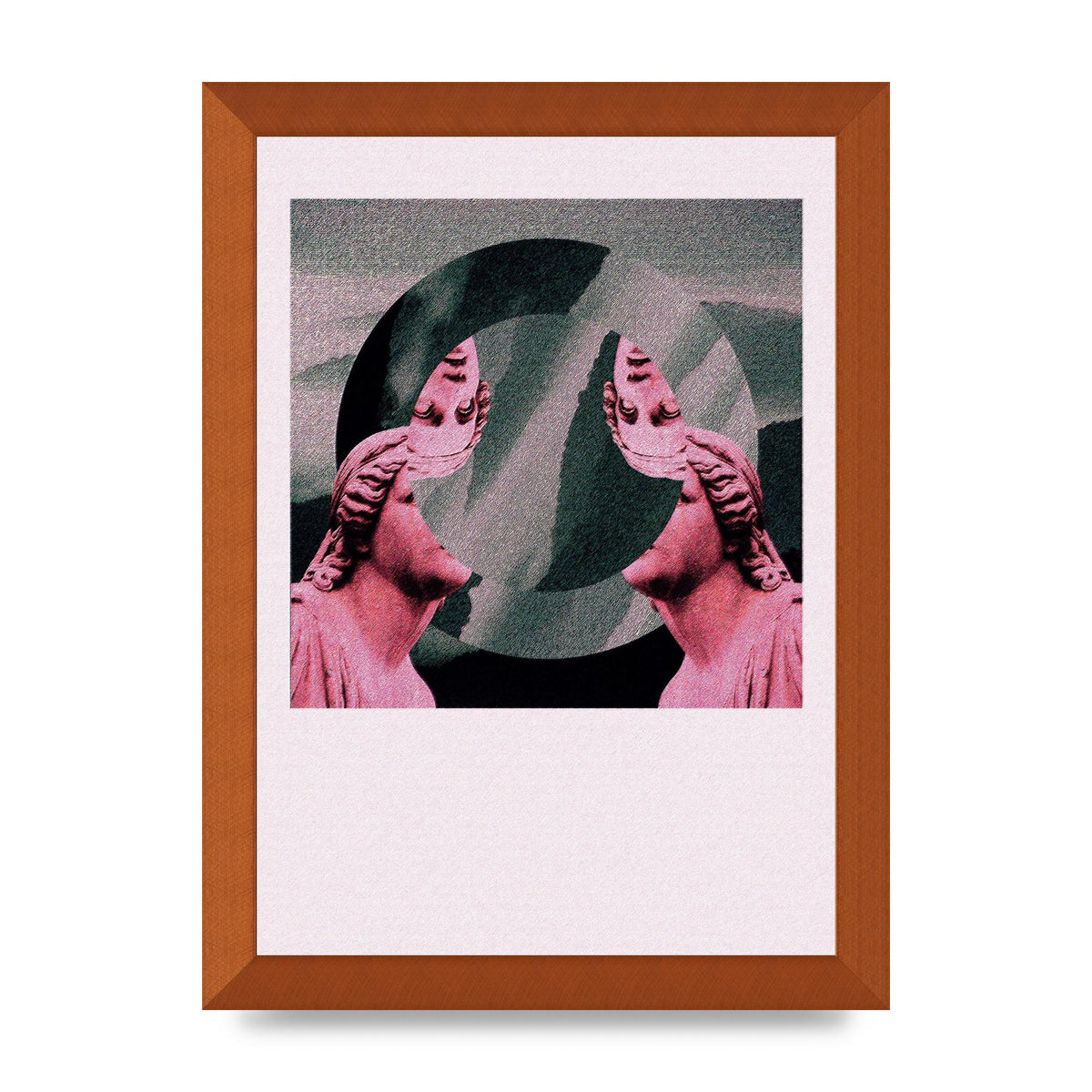 Abstract Lofi Statue Wall Art - A4 framed
