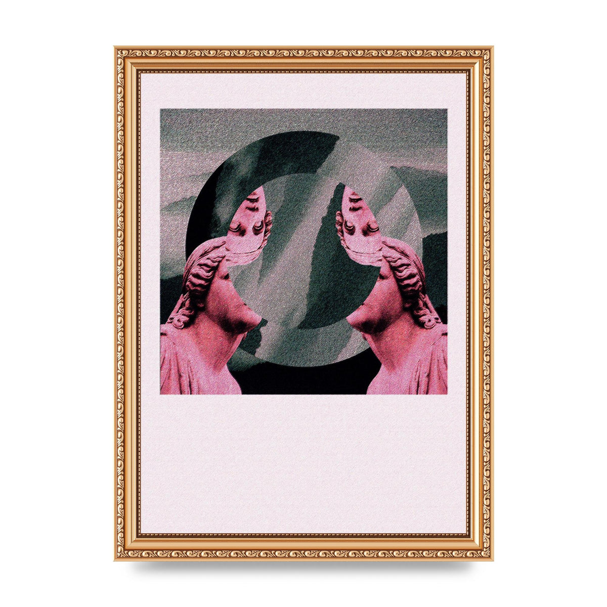 Abstract Lofi Statue Wall Art - A4 framed