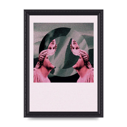 Abstract Lofi Statue Wall Art - A4 framed