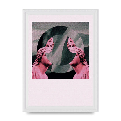 Abstract Lofi Statue Wall Art - A4 framed