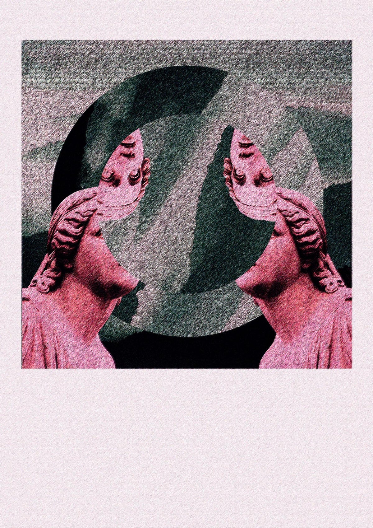Abstract Lofi Statue Wall Art - detail