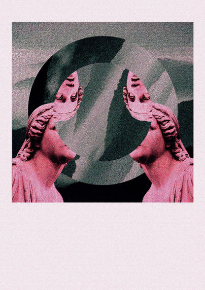 Abstract Lofi Statue Wall Art - detail