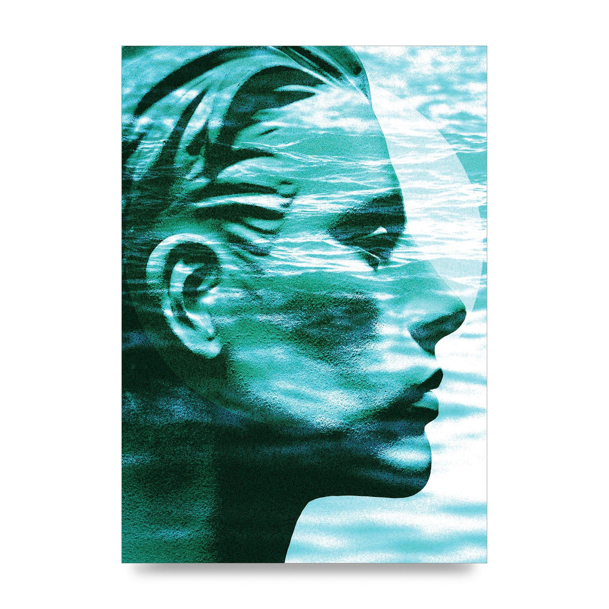 Ocean Face Printed Poster - unframed print