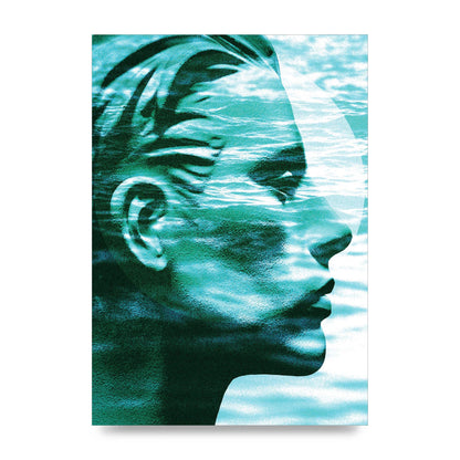 Ocean Face Printed Poster - unframed print