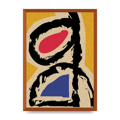 Abstract Colour Splash Wall Art - A2 framed