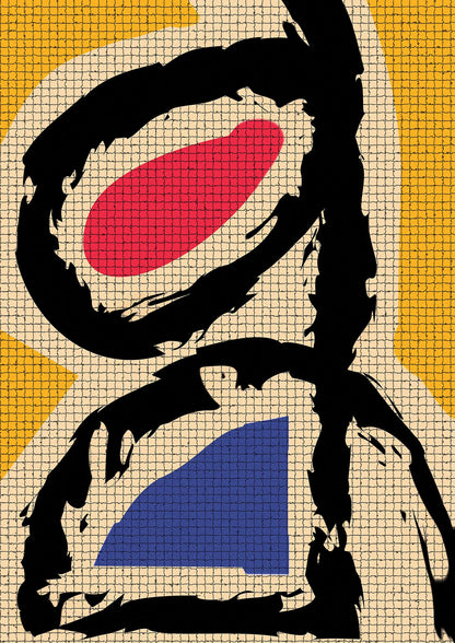 Abstract Colour Splash Wall Art - detail