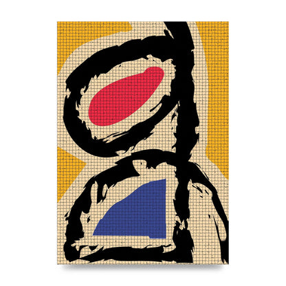 Abstract Colour Splash Wall Art - unframed print