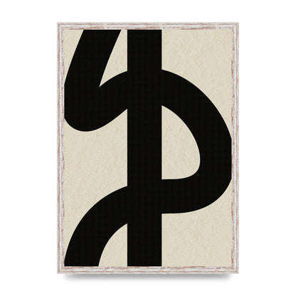 Abstract Thick Line Art For The Home - A2 framed