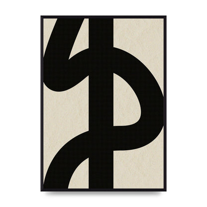 Abstract Thick Line Art For The Home - A2 framed