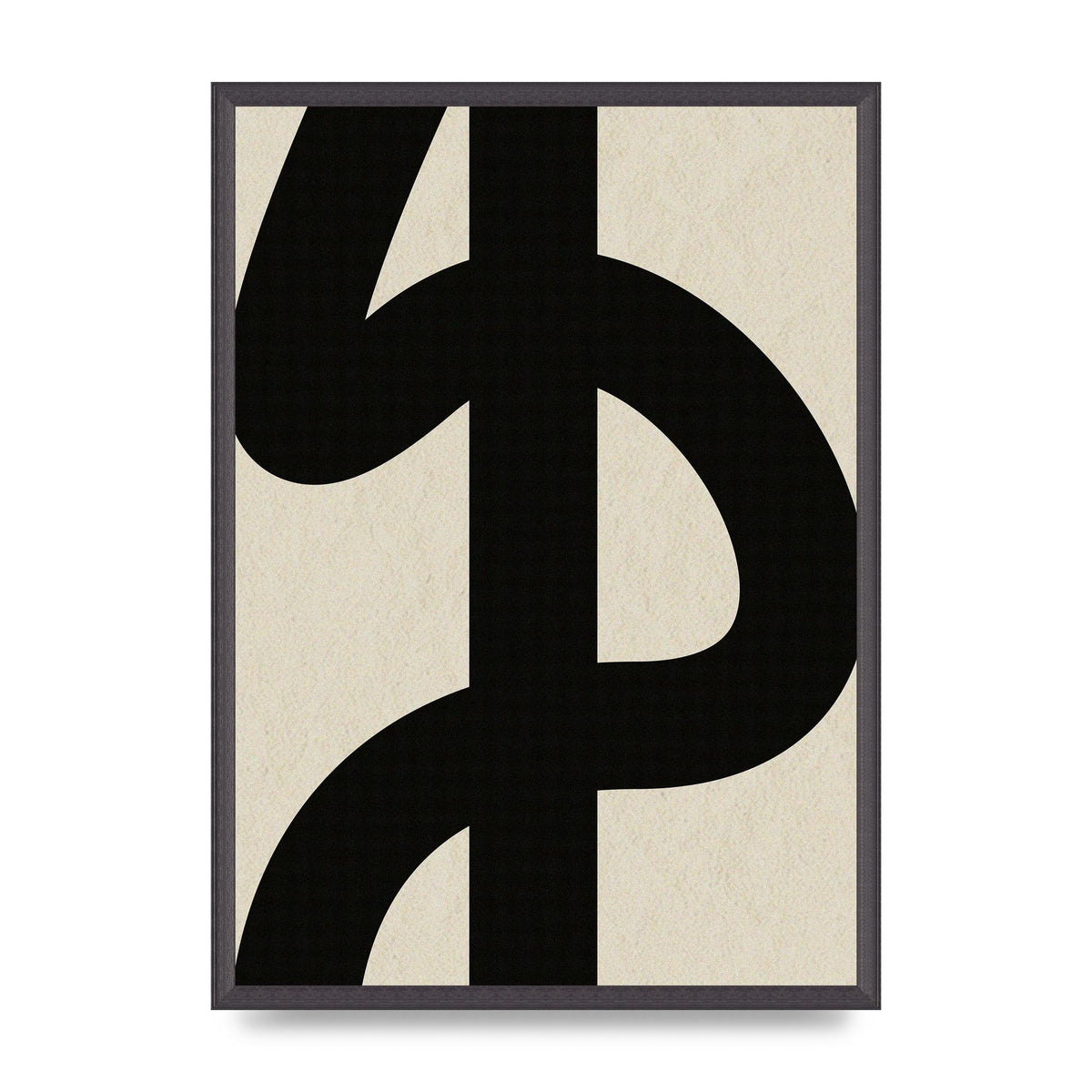 Abstract Thick Line Art For The Home - A2 framed